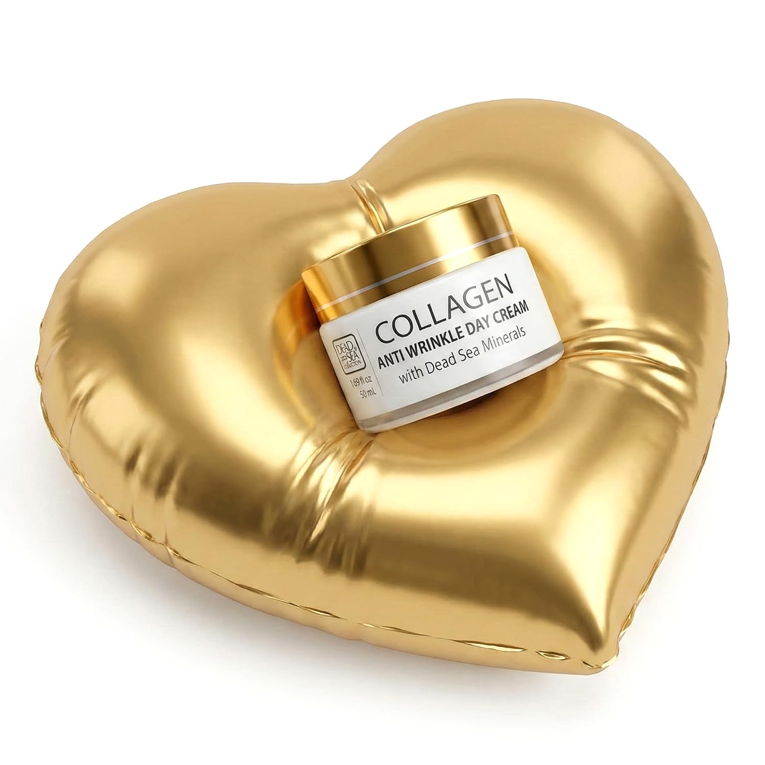 Dead Sea Collection Day Cream for Face with 3X Collagen, Dead Sea Minerals, and Vitamin E – Anti Aging Nourishing Skin Care Moisturizer to Reduce Wrinkles (1.69 fl. oz)