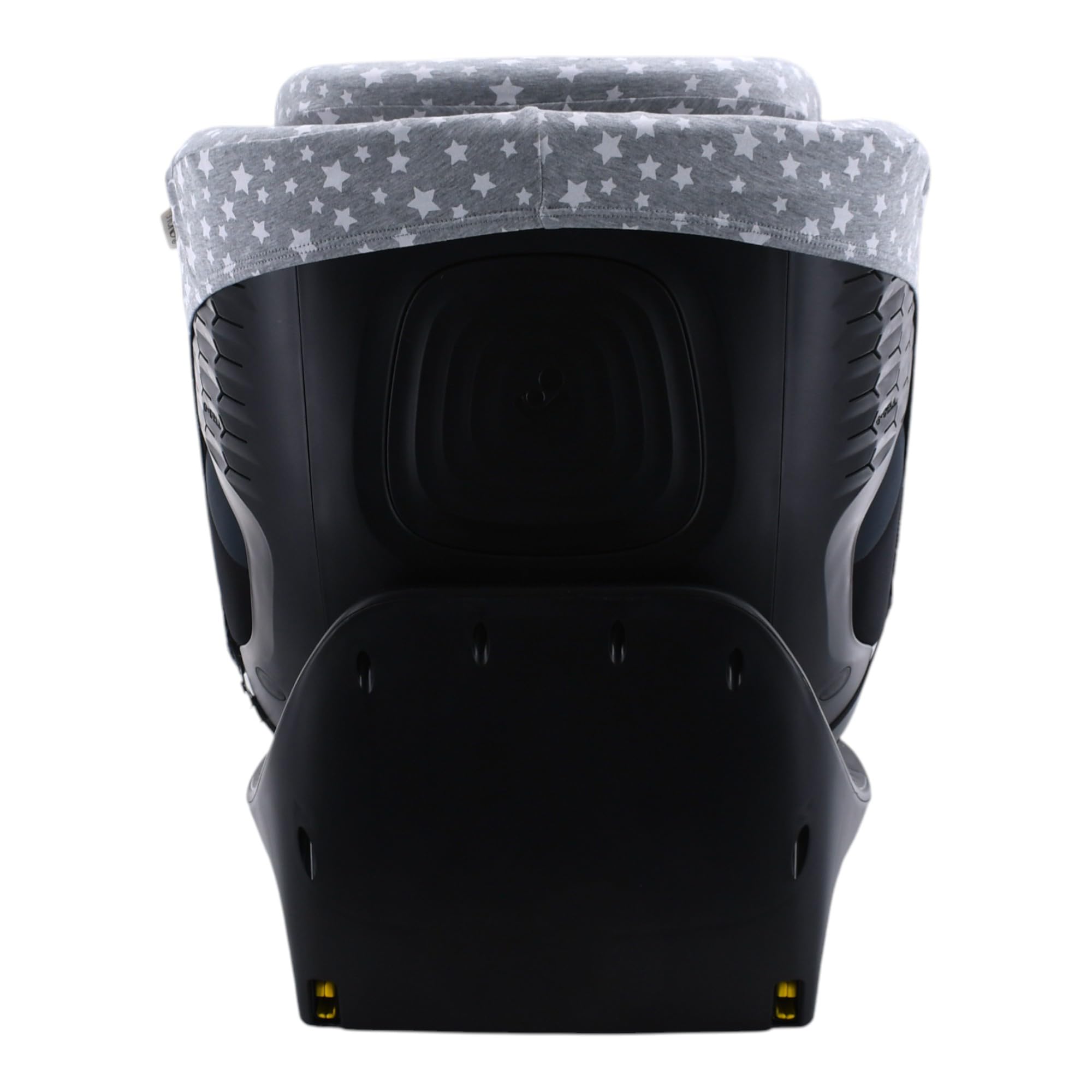 JYOKO Funda Compatible con Maxi-Cosi Emerald 360 S i-Size Hecha con algodón orgánico – Ajuste preciso y Tejido Transpirable para Mayor Confort. Estampado White Star