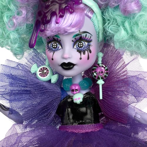 Muñeca Monster High Twyla con Vestido Morado miniatura 4
