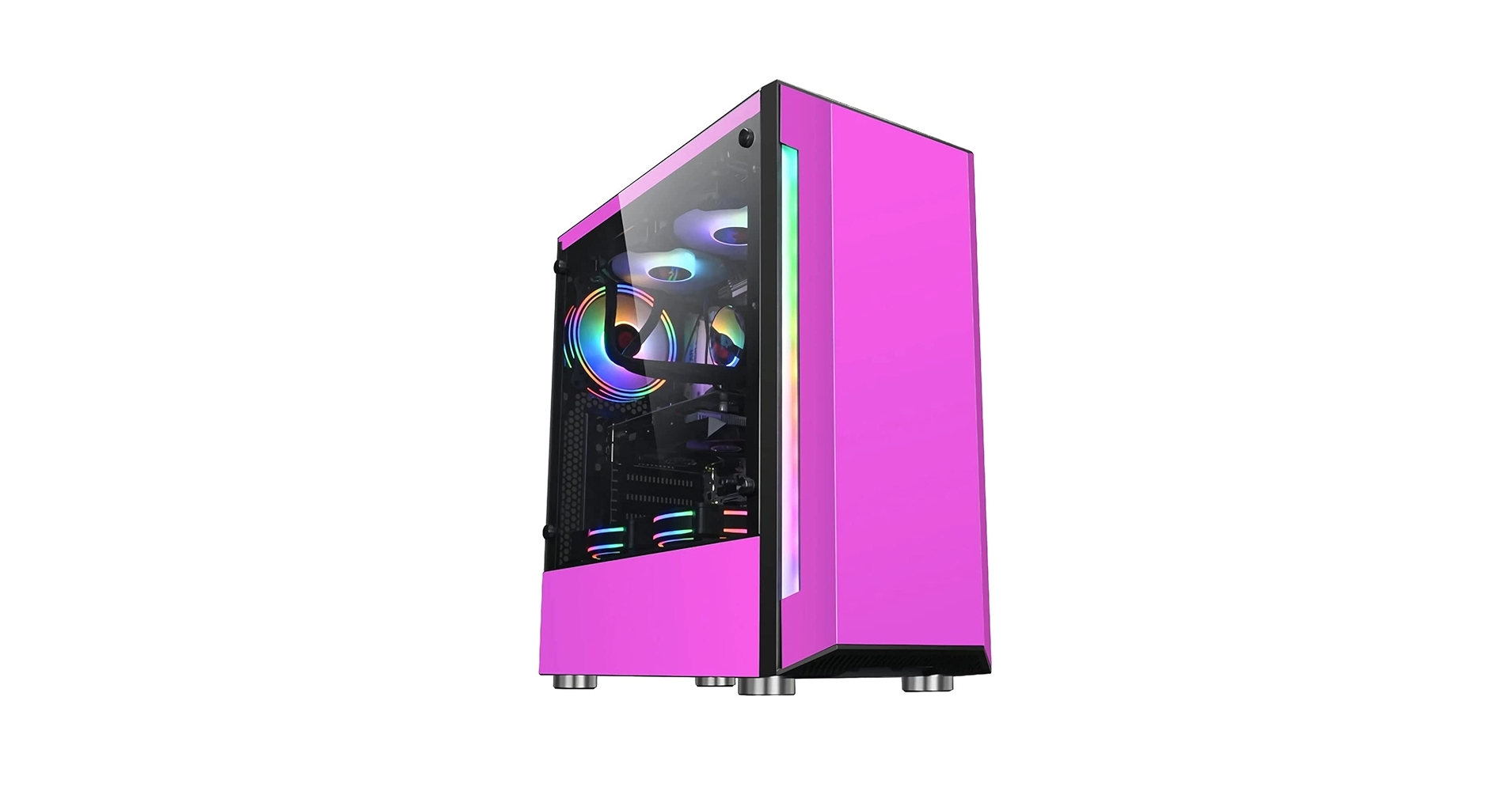 ジンシ　ミドルタワーPCケース スチール アクリル ジンシ ミドルタワーPCケース スチール アクリル アクリルPC