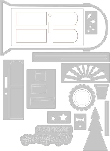 Miniatura 2 de Sizzix Juego de troqueles Thinlits de Navidad para Navidad