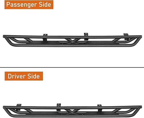 Miniatura 6 de Hooke Road Gladiator - Estribos deslizantes laterales Nerf Bars para Jeep Gladiator JT Pickup Truck 2020 2021 2022 2023 2024 2025