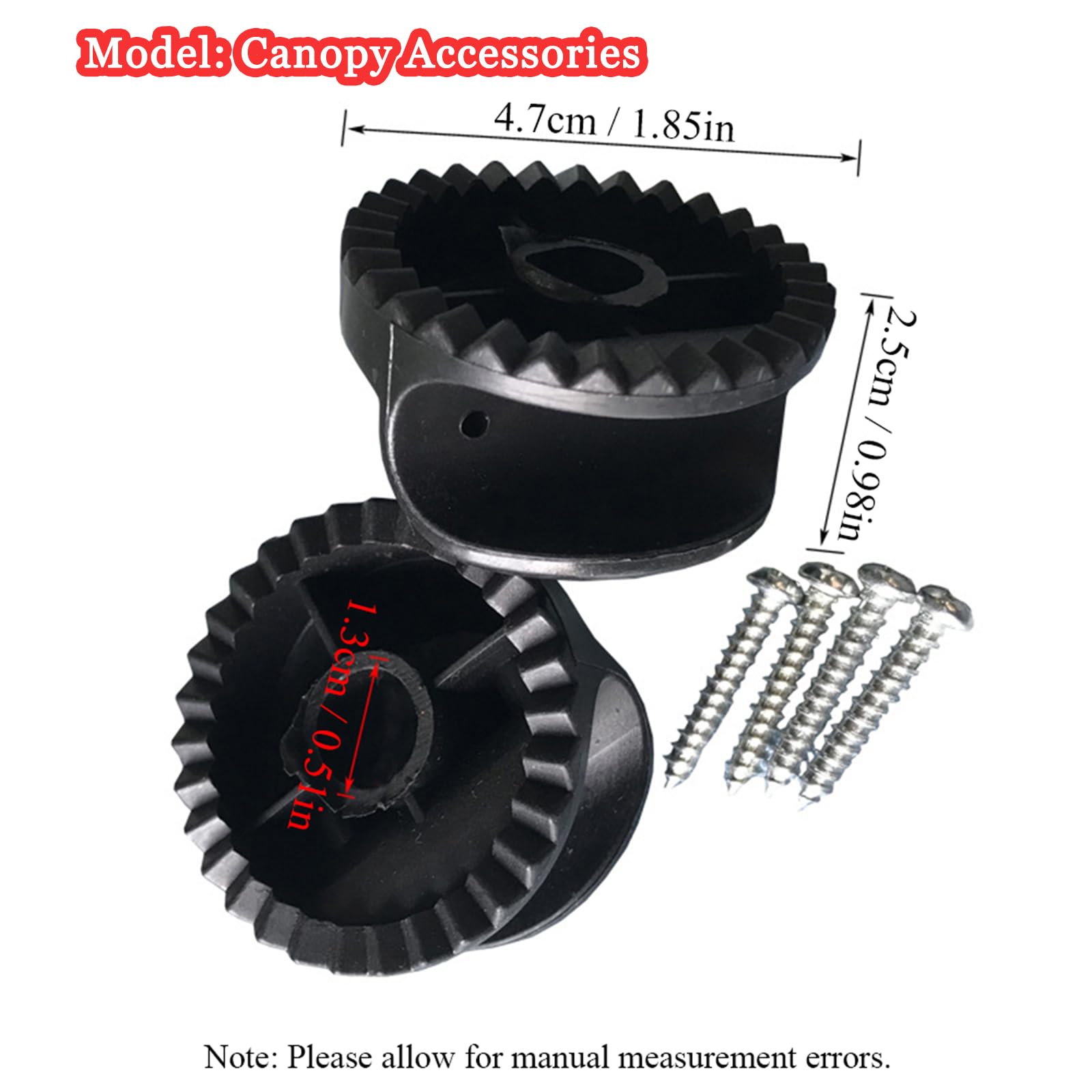 TopHomer Accessori per baldacchino, accessori per altalena da giardino, accessori di ricambio in plastica per baldacchino e telaio a dondolo con funzione di regolazione dell'inclinazione