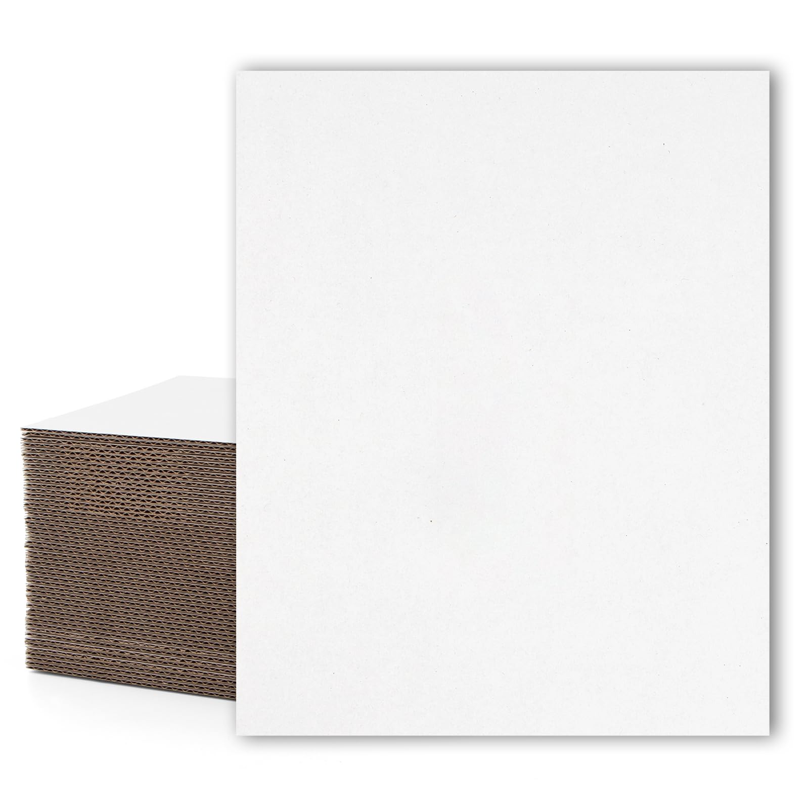Mat Board Center, 50 Pack 16x20 Inch Corrugated Cardboard Sheets