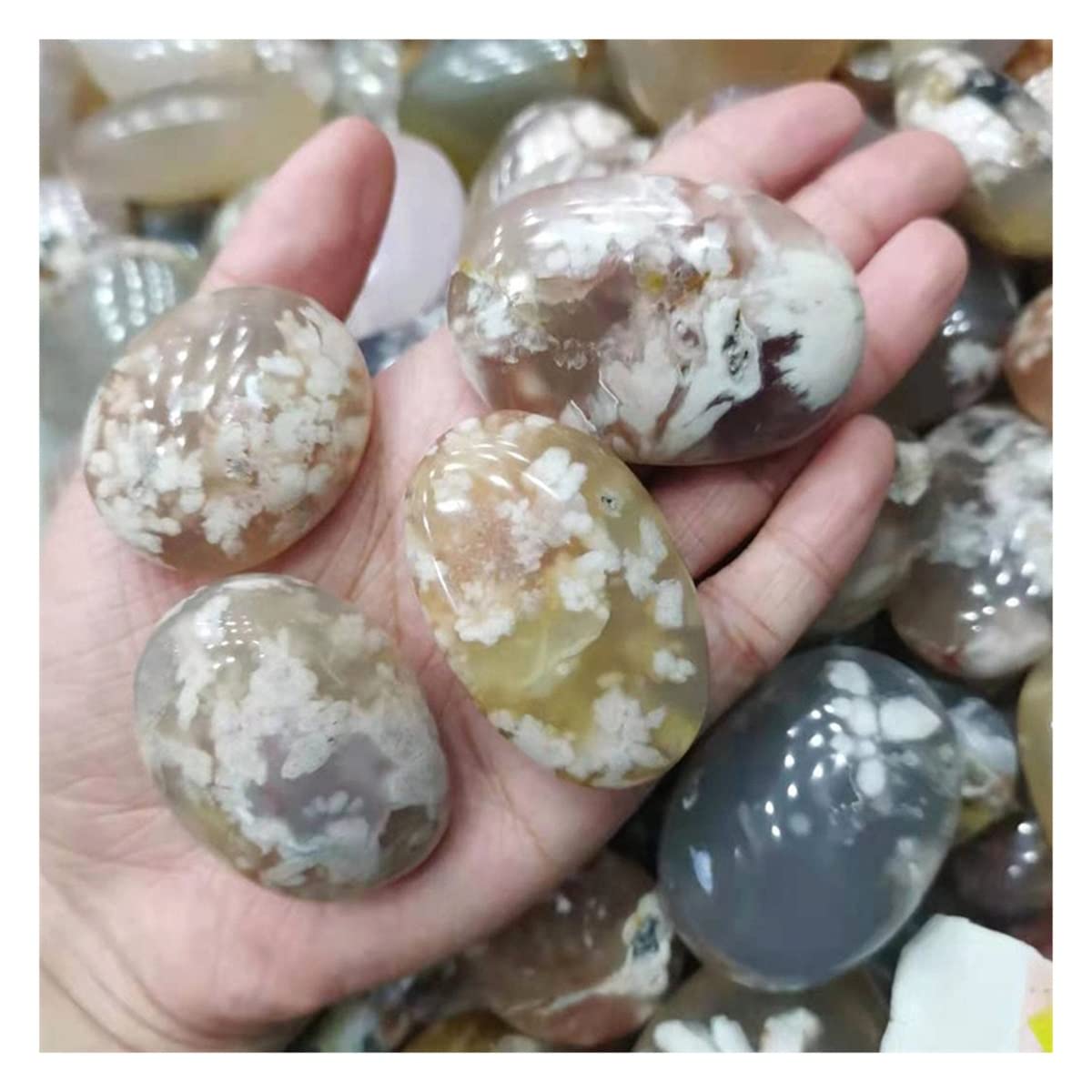 Piedras de cristal naturales de 500g para decoración y macetas