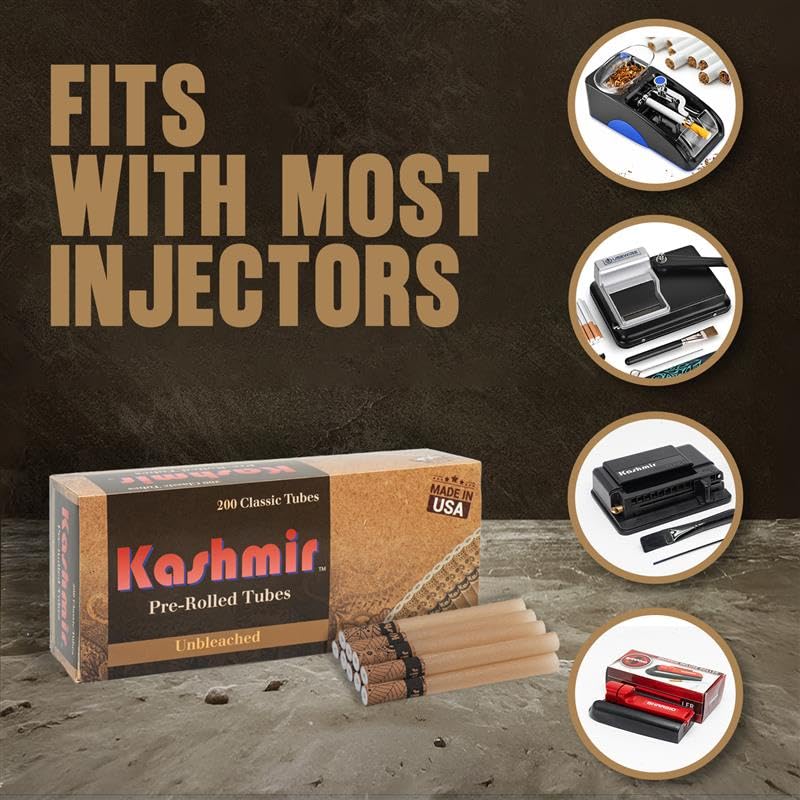 unbleached cigarette tubes Amazon.com: Kashmir Cigarette Tubes Unbleached – 1000 Count (200 CT x 5  Boxes) King Size – Tubes King Size 84mm – Smooth Draw, Clean Burn, No  Tearing Fits Most injector Machines – USA Made : Health & Household