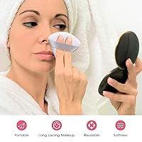 Vista 4 de AMMON 12 piezas de polvo de maquillaje, esponja de maquillaje suave triangular, esponja de maquillaje de terciopelo, soplo de algodón puro