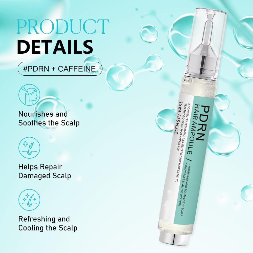 Sérum capillaire pour cuir chevelu (Microneedling) : Renforce les racines, réduit la casse, nourrit en profondeur et répare les pointes fourchues — Formule rafraîchissante et non grasse (Unisexe)