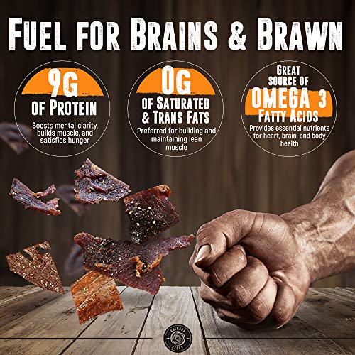Kaimana Jerky Ahi Tuna 4 Pack Variety Bundle - All Natural & Wild Caught Tuna Jerky. Made In Usa. 18G Protein & Good Source Of Omega-3'S #TOP4