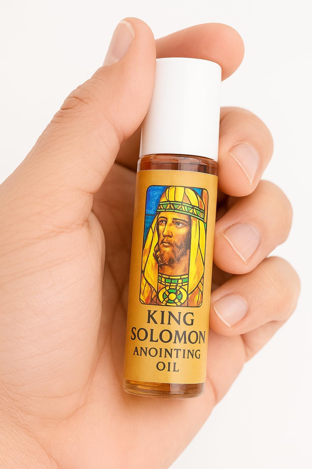 ZULUF King Solomon Anointing Oil 10ml Roll-On from Bethlehem Jerusalem Israel – Biblical Inspired Fragrance, Holy Land Prayer & Worship Gift for Church, Ministry & Devotion PER004