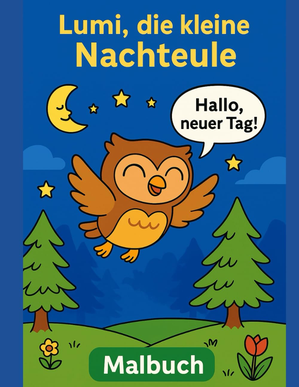 Lumi - Die kleine Nachteule: Ein liebevoll gestaltetes Mutmach-Buch zum Ausmalen und Vorlesen.