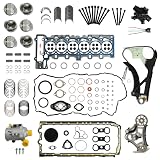 N52 3.0L Engine Rebuild Kit Pistons Rings Gasket Timing Chain Water Pump