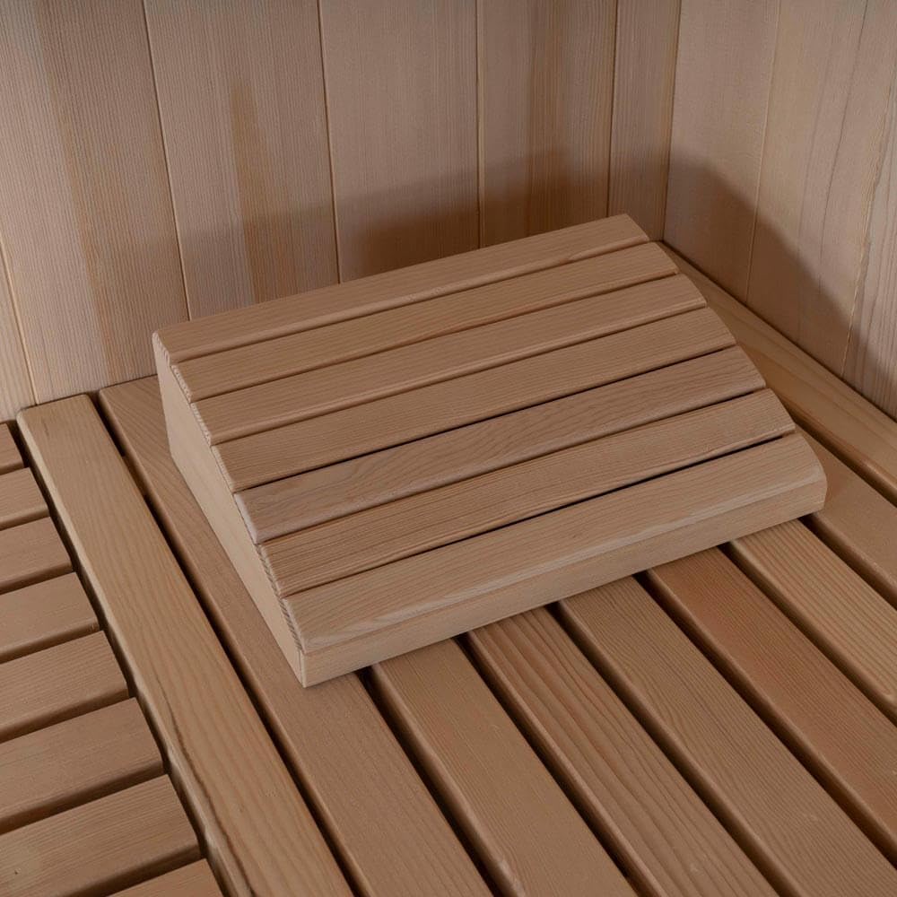 Home Deluxe - Traditionelle Sauna - Skyline XL Big - 200 x 200 x 210 cm - für 2-6 Personen, Hemlocktanne, inkl. Saunaofen, Saunazubehör I Dampfsauna Aufgusssauna Finnische Sauna Bio Sauna