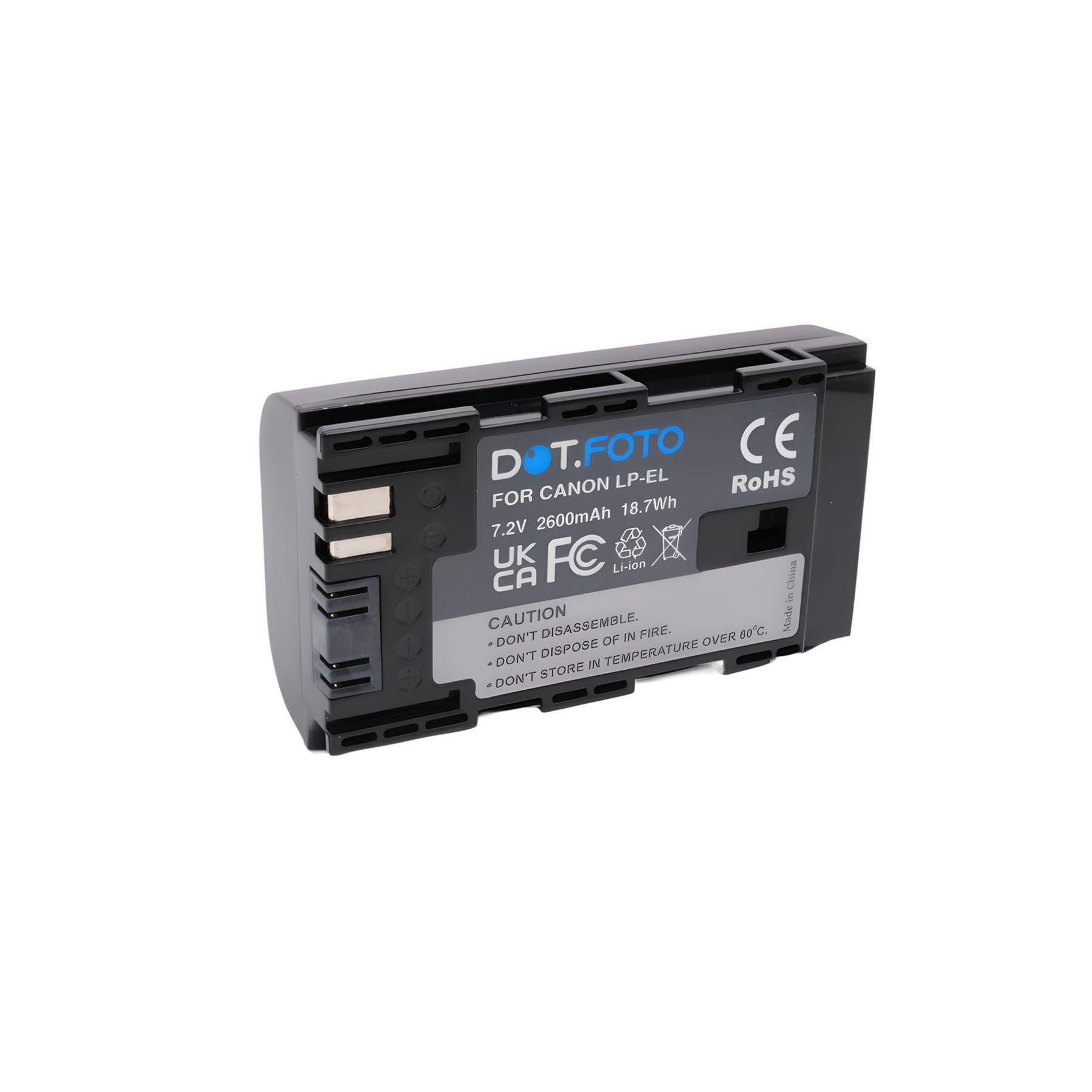 LP-EL Premium 7.2v / 2600mAh Batterie Rechargeable pour Canon Speedlite EL-1, EL-5 flashgun