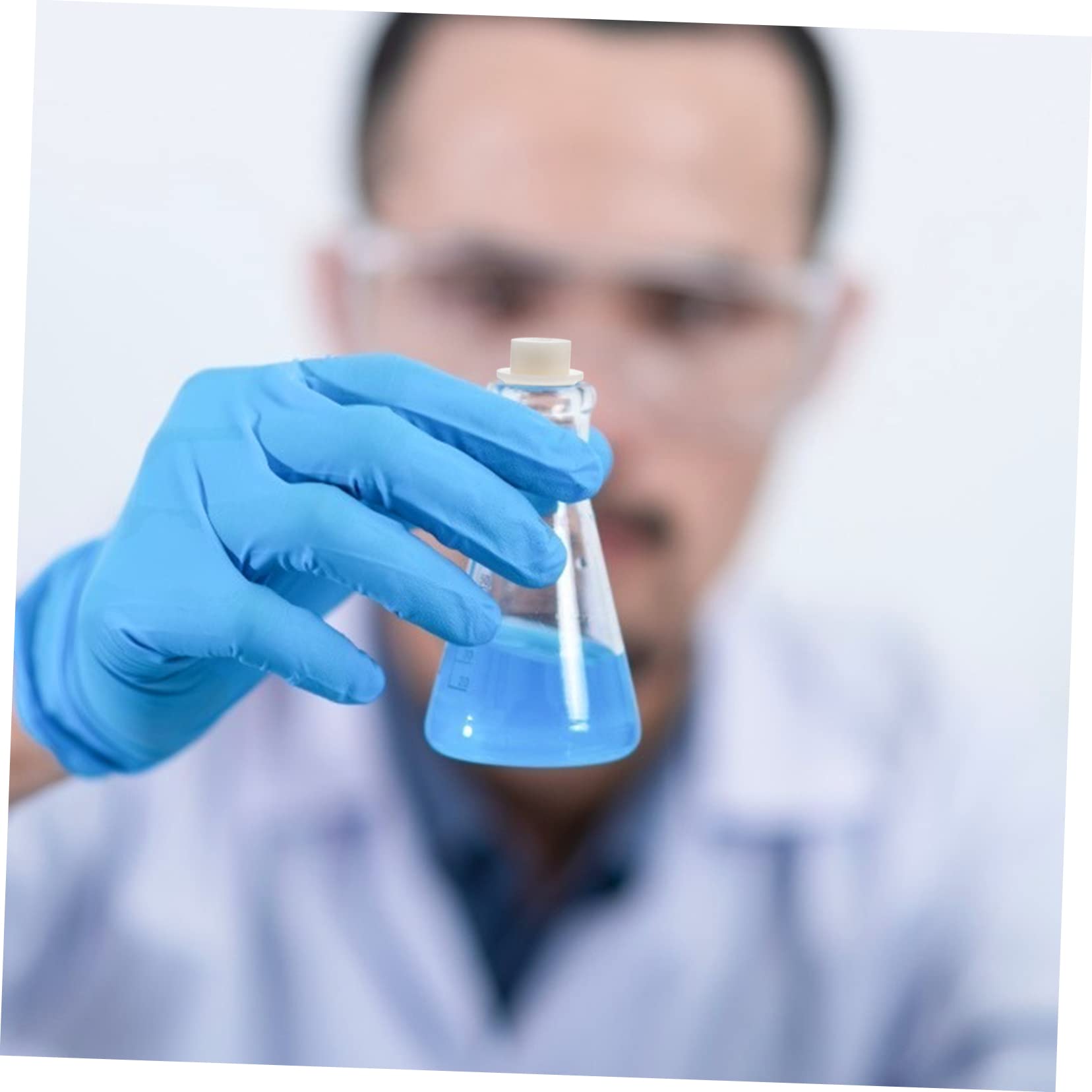 ULTECHNOVO 5 Pezzi Tappo Bottiglia in Silicone Beige, Tappo di Tenuta Resistente al Freddo e Non Corrosivo, Forma Rotonda per Provetta e Laboratorio