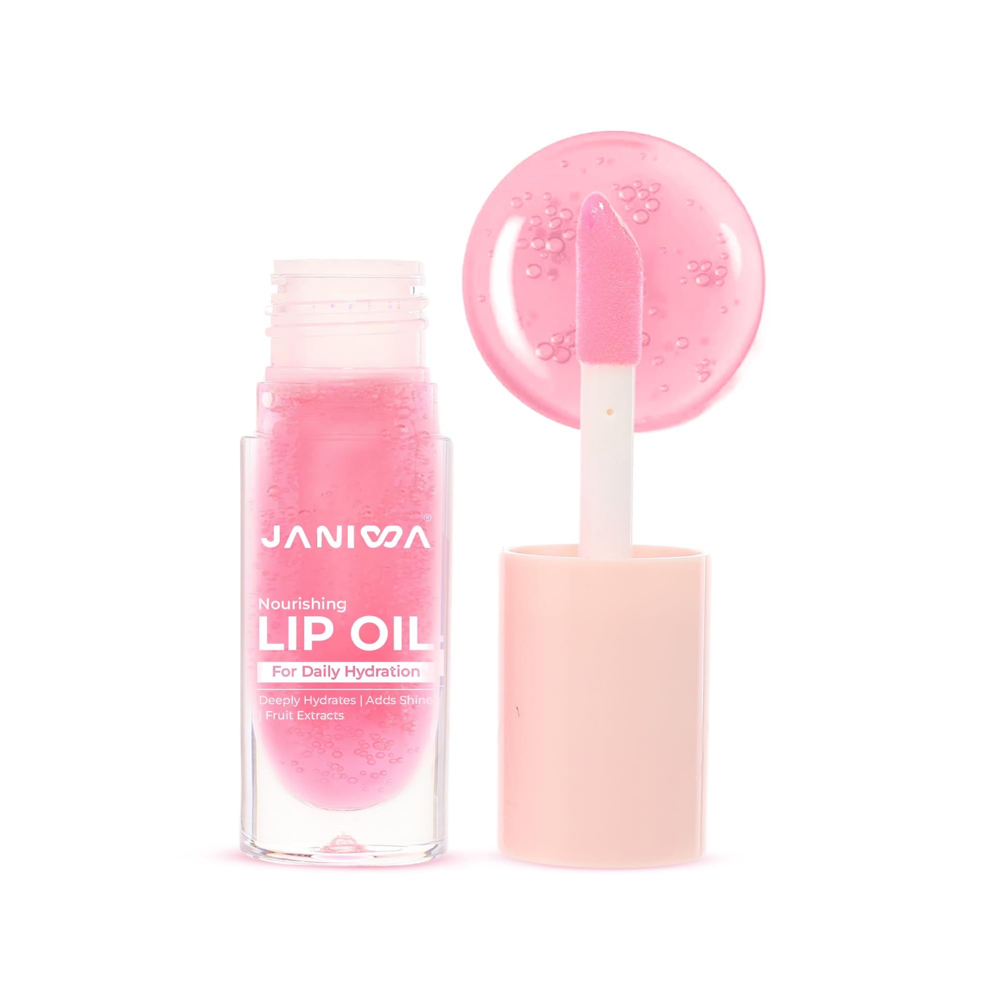 Fruit Hydrating Lip Oil | Sheer Glossy Lip Care with Sweet Cherry Seed, Olive & Vitamin E | Ultra-Shine, Lightweight, Non-Sticky for Daily Use or Over Lipstick (Cherry Glass)