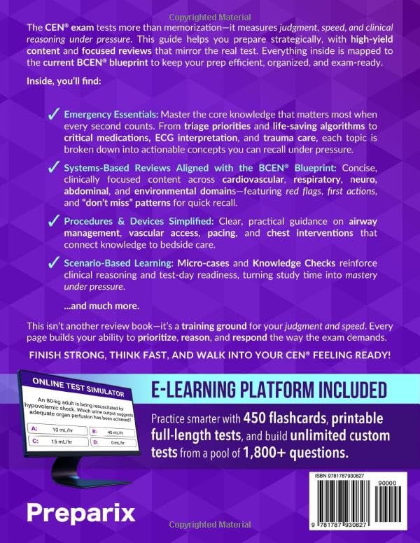 CEN® Study Guide: Your Emergency Nursing Certification Companion with Real Case Scenarios, Smart Study Methods, Digital Exam Simulations, and Mindset Strategies - Image 2