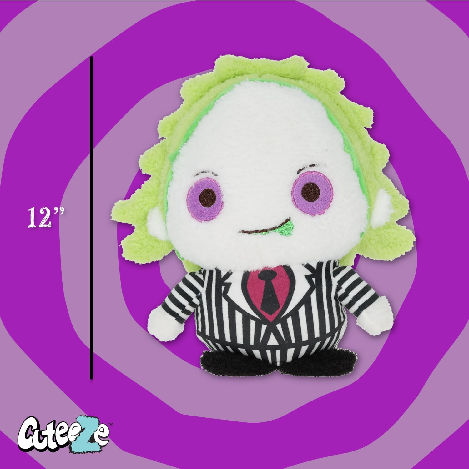 Warner Bros. Beetlejuice Cuteeze Extra Soft Plush Stuffed Animal Toy for Baby and Toddler Boys and Girls – 12 Inch Size