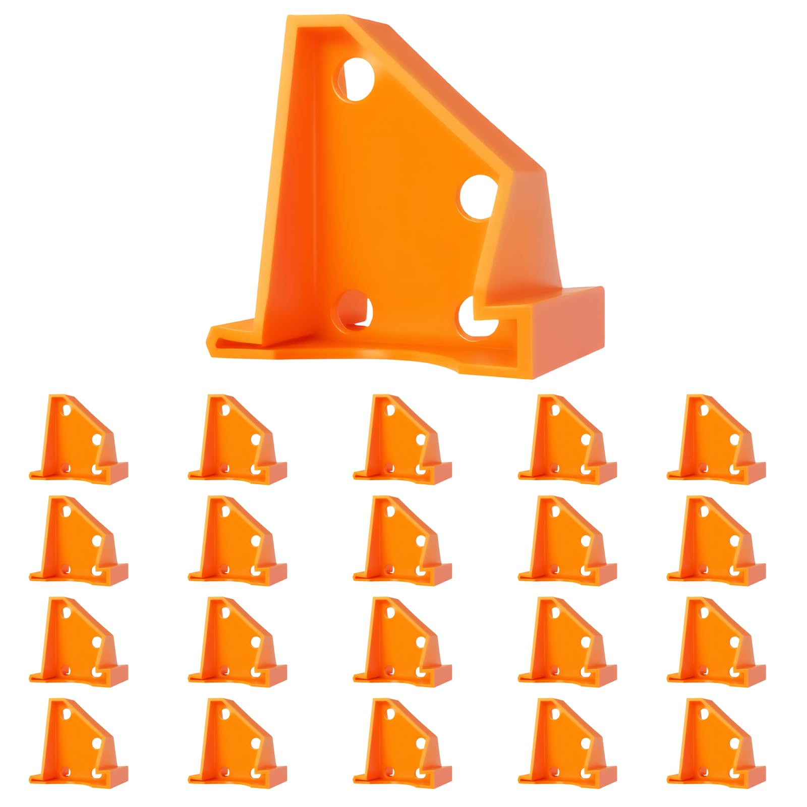 Qknosm Orange 20 Pcs Laminate Flooring Spacers Tools, Flooring Installation Kit Wood Floor Spacers Professional Reusable Floor Installation Tools For Laminate Vinyl Plank Hardwood Floors