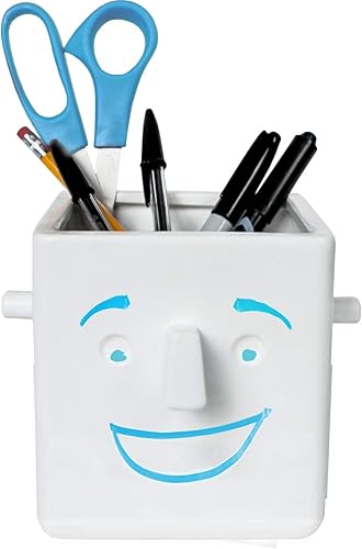 Miniatura 8 de Maceta suculenta de 30 vatios/Bogeypro para Faceplant – Maceta de cerámica blanca y soporte para gafas