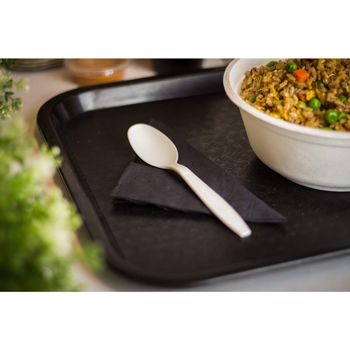 Karat Earth KE-U4513 (Natural) PLA Compostable Tea Spoon, Heavy - Natural (Case of 1000)