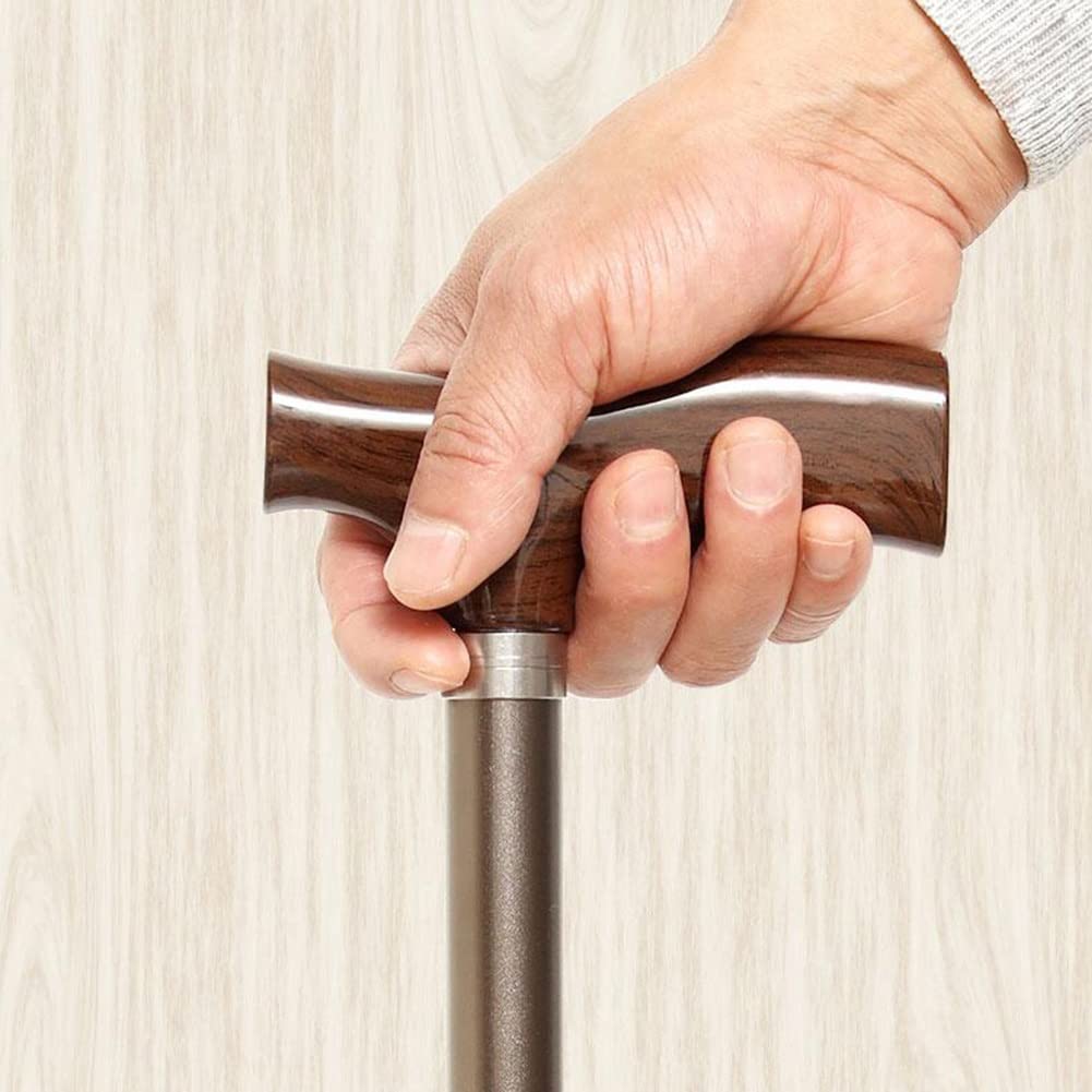 Bastón cuádruple de Aluminio para Ancianos, bastón Ajustable con Base de Cuatro Patas para Hombres y Mujeres con Altura 140-180 cm, soporta hasta 100 kg