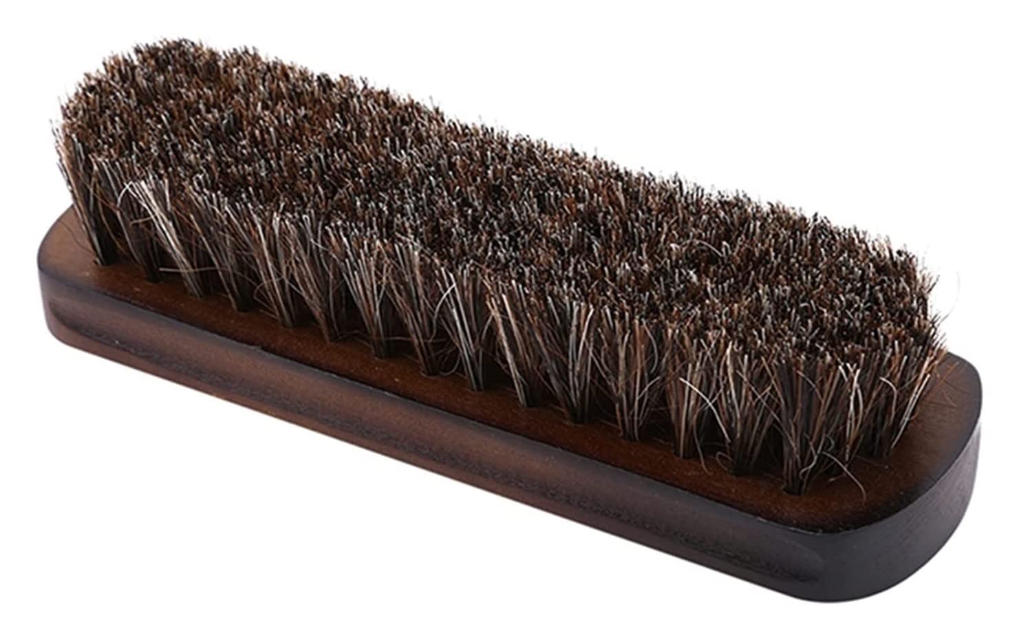 Cepillo for Zapatos, Limpieza del hogar Cepillo for Zapatos de Crin Multifuncional Mango de Madera Pulida Cepillo for Botas Suaves de Cuero Natural