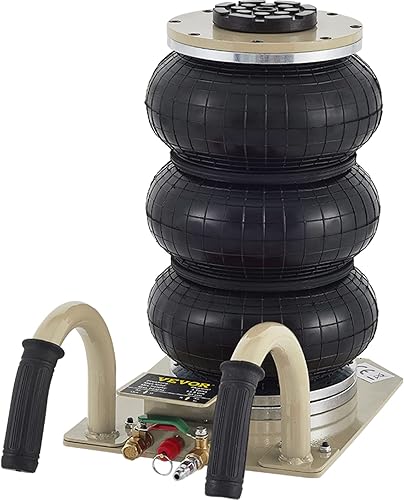 VEVOR Jack de aire 3 toneladas de triple bolsa gato de bolsa de aire que levanta hasta 1575 pulgadas gato de bolsa de aire de elevación rápida 3-5S