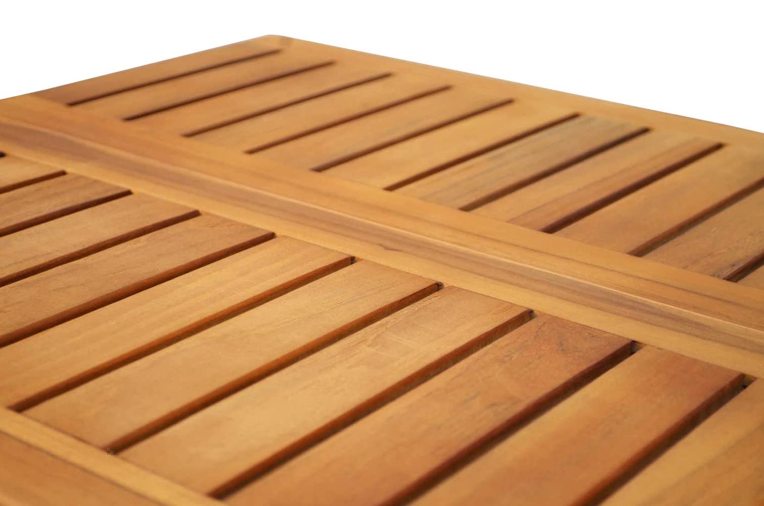 Teak Beistelltisch Balkontisch Holz Blumenhocker Holz 50 x 50 cm klappbar