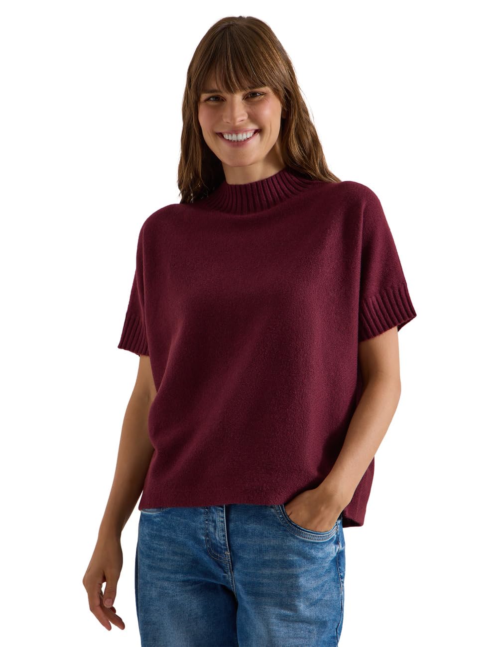 Cecil Damen 3018124 Dolman Pullover mit Turtle Neck