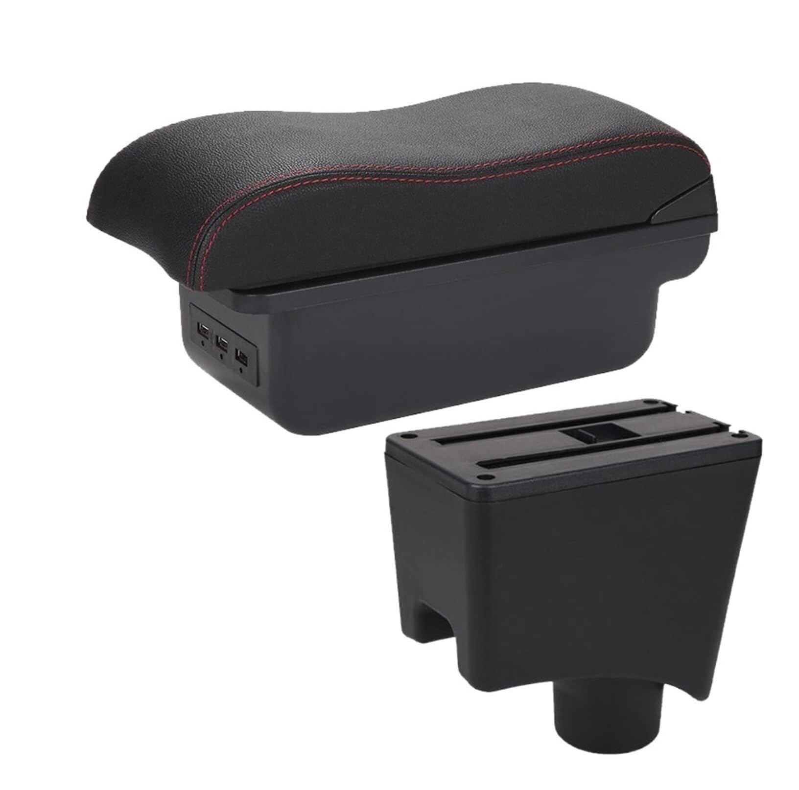 GTDTKGANAK Storage Box For Dacia For Sandero For Logan 2 Center Console Armrest Storage For Box(B1 3usb)