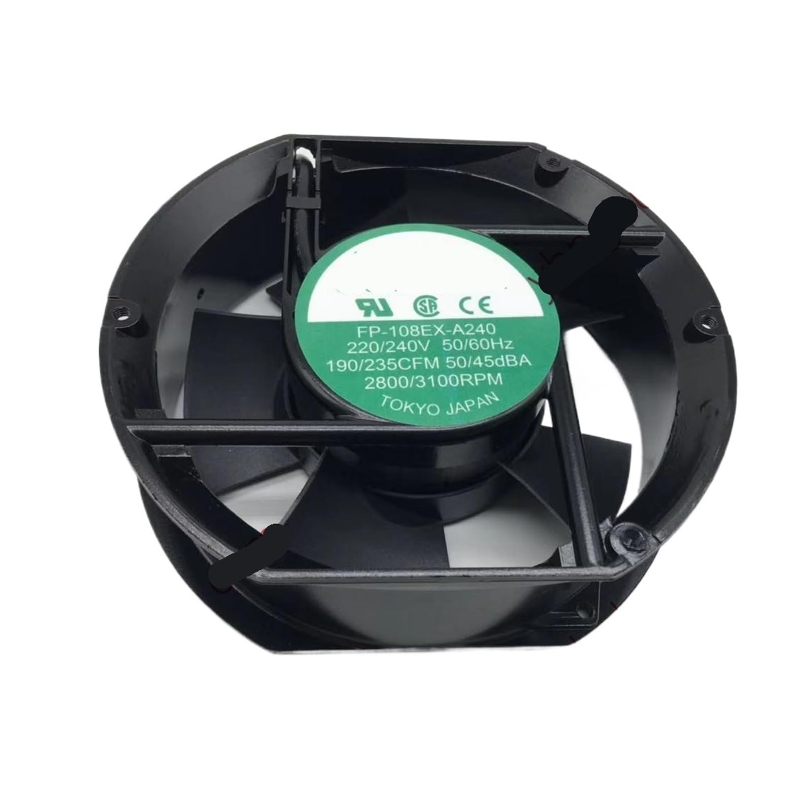 UITGVDQAT FP-108EX-A240 AC 240V 1.9A 172x150x51mm 2-Wire Server Cooling Fan
