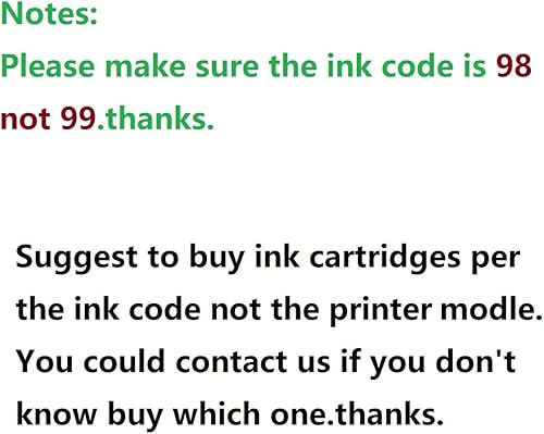 Miniatura 2 de Cartucho de tinta remanufacturado de repuesto para impresora Epson 98 99 T098 099 para usar con impresora Artisan 700 710 725 730 810 835 837,