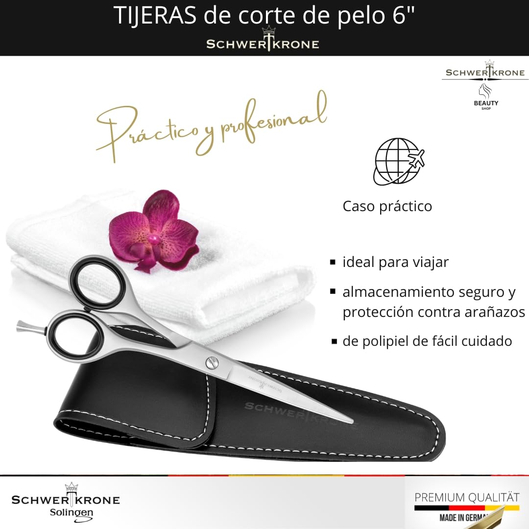 Schwertkrone Tijeras para cortar pelo peluqueria microdentate