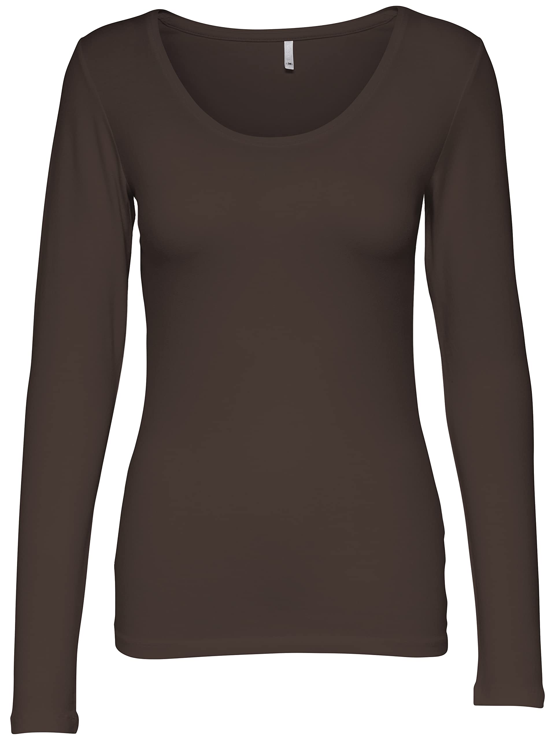 ONLY 3er Pack Damen Langarmshirt schwarz und weiß Langarm Basic Longsleeve Sommer aus 95% Baumwolle XS S M L XL 15209156