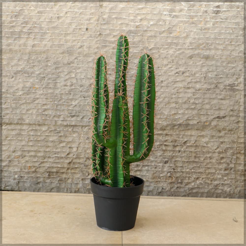 YATAI Artificial Cactus Plant Fake Plant 70 Cm High with Plastic Pot for Indoor/Outdoor Decoration – Cacti Plants for Home Garden Office Store Decoration (70 Cm)