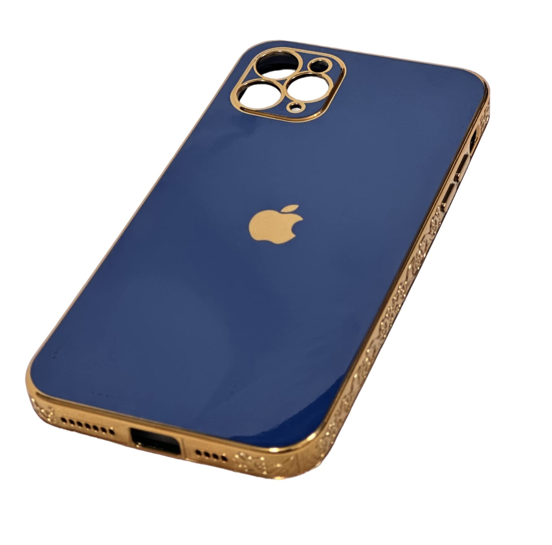 Iphone Pro Max Wood design case (11 Pro Max, Blue)