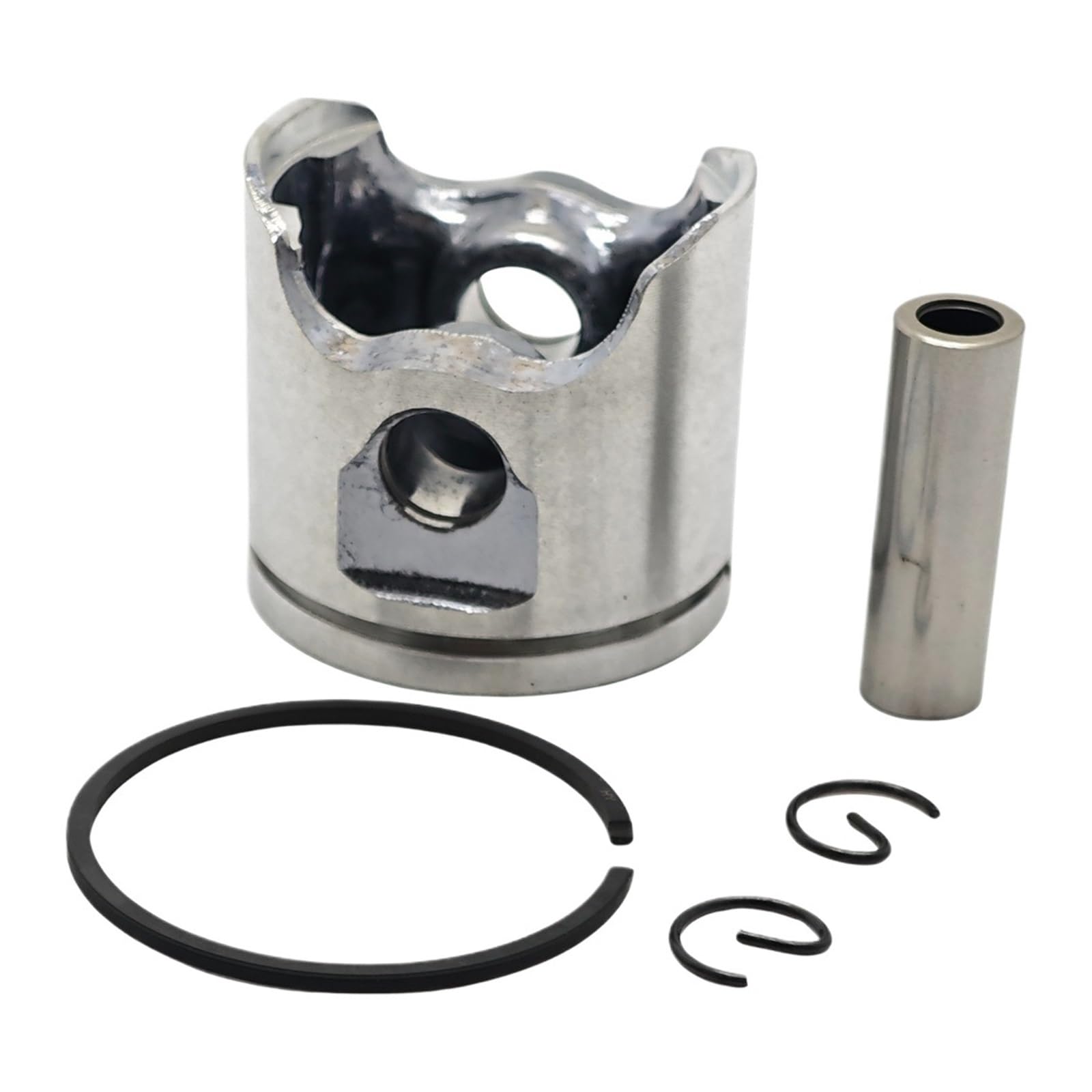 Generico Compatibile con Le Parti degli Attrezzi da Giardino 340 345 E | Kit guarnizioni di tenuta del cuscinetto dell'albero motore del pistone del cilindro della motosega da 40 mm