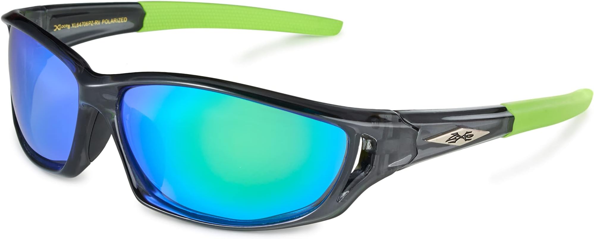 X-Loop Men's Frosted Clear Frame Colorful Wrap Around Baseball Cycling Running Sports Sunglasses
