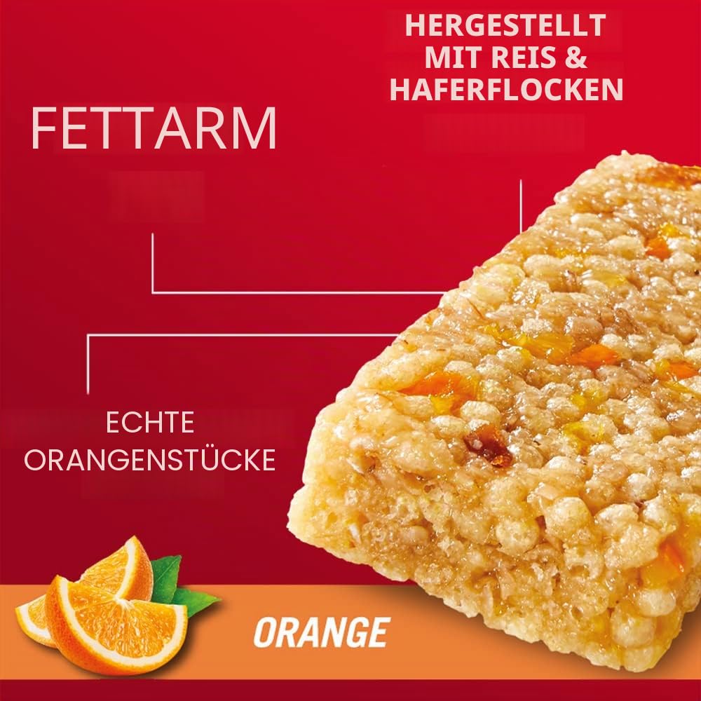ENERVIT Competition Bar Energy Bar | Energie Riegel/Power Riegel Glutenfrei für Ausdauersport | Radfahren, Laufen, Triathlon | (Orange, Vorteilspack à 25x30g)