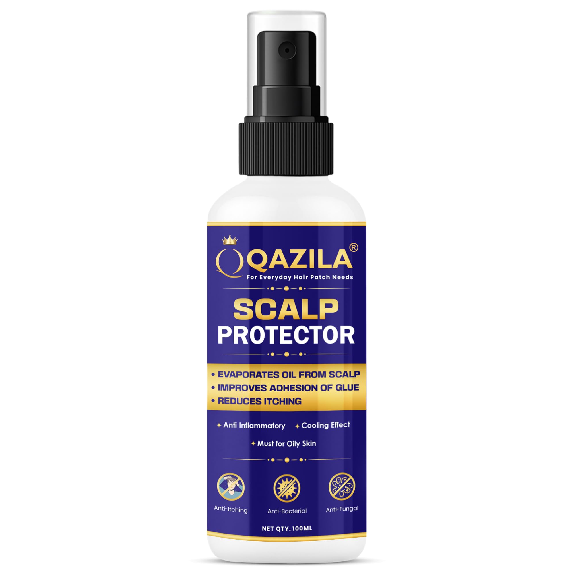 Scalp Protector For Hair Patch| Anti-itching and anti-bacterial| Improves adhesion and reduces itching| 100 ml