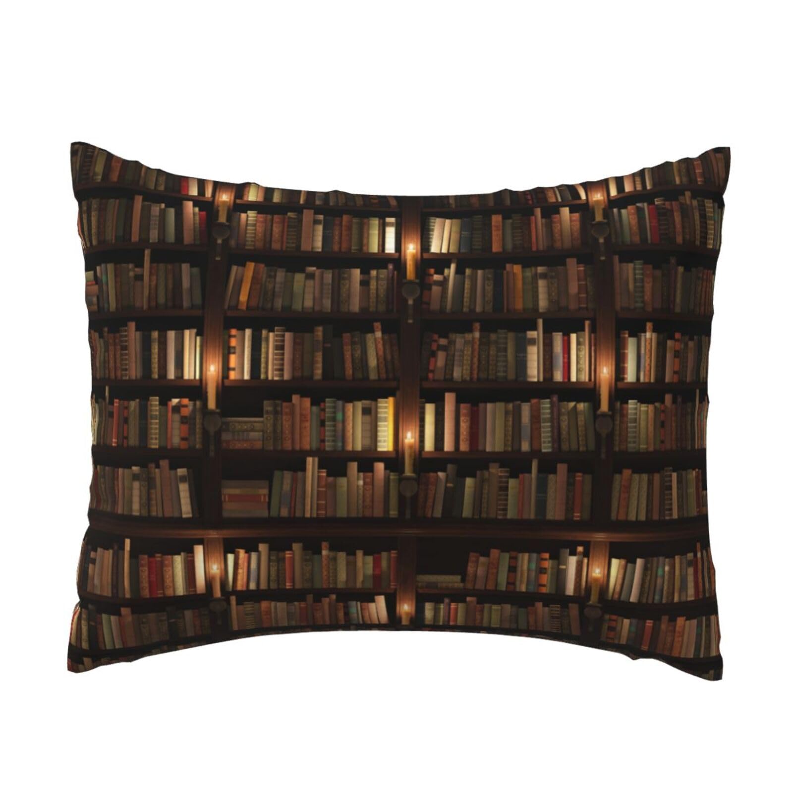 GSGCSBYMLG Library Bookshelf Book printed Pillow Case 20x26in Cushion Cover
