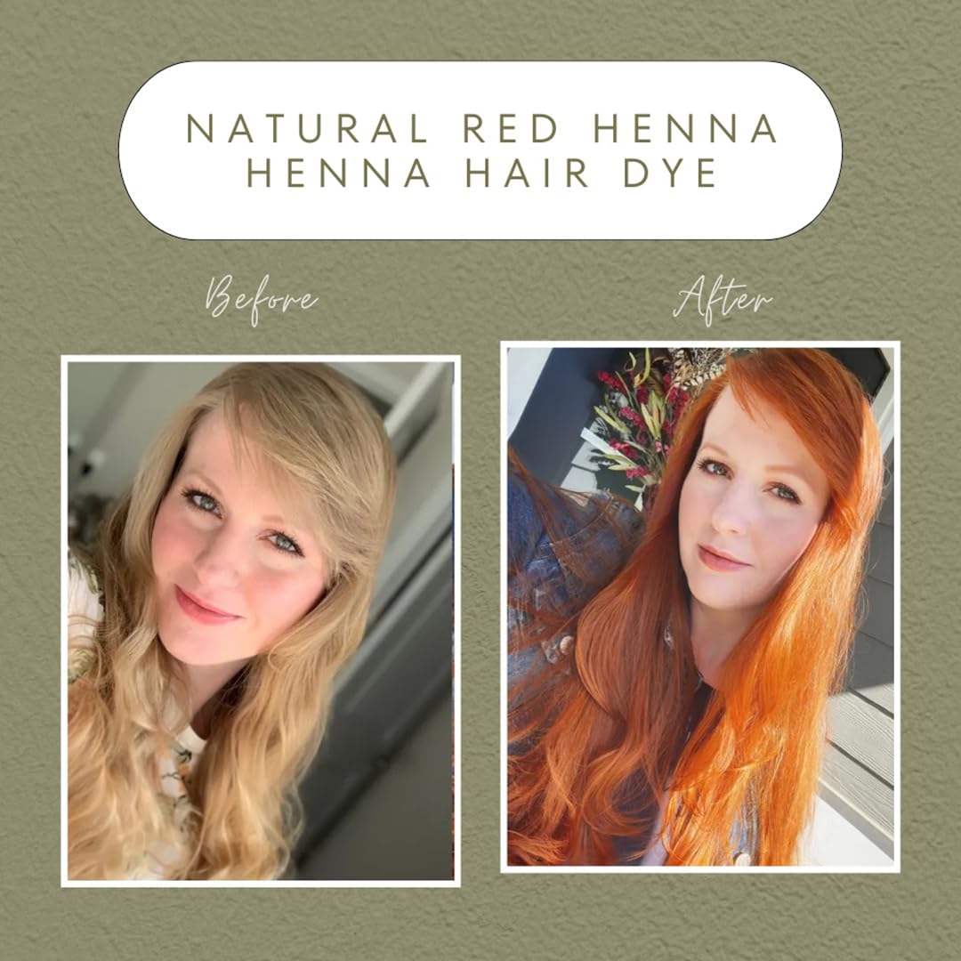 Amazon.com : 3 Packs Of Natural Red Henna Hair & Beard Color/Dye