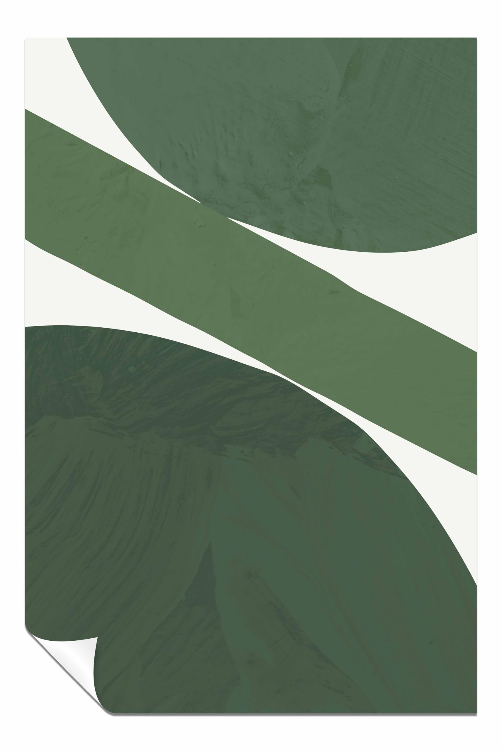 Green Abstract Unframed Poster Print, Pictures for Home Walls, Bedroom, Living Room & Bathroom Decor 76x51cm (30x20in)