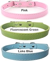 Vista 8 de Love Dream Collares de cuero para identificación de cachorros, 14 unidades, de poliuretano suave, ajustables, para identificación de arena
