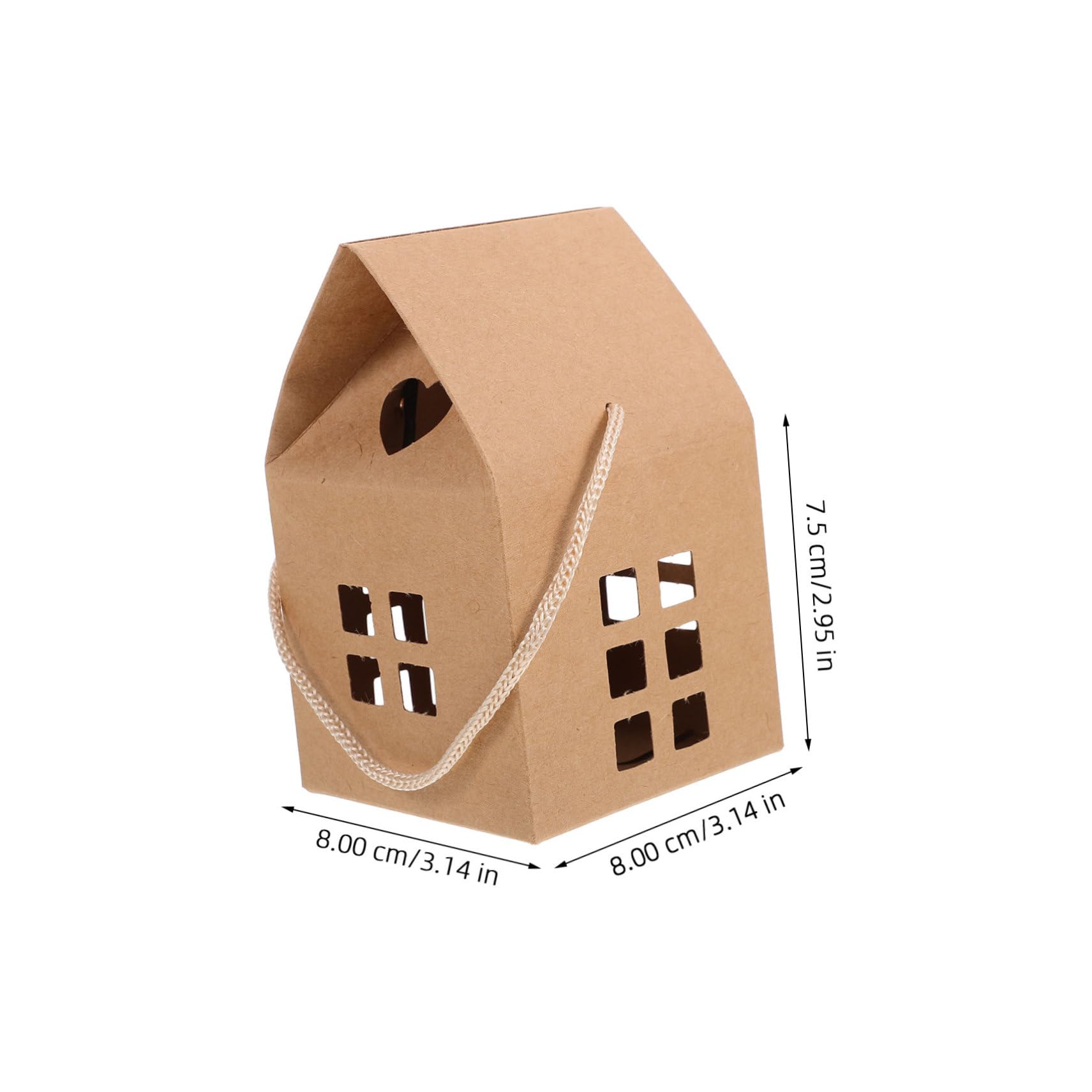 SAFIGLE 50piezas Cajas de Obsequio Pequeñas Forma de Casa Cajas para Dulces de Boda Unidades para Decoraciones de Bodas Dulces y Galletas como Recuerdos de Fiesta