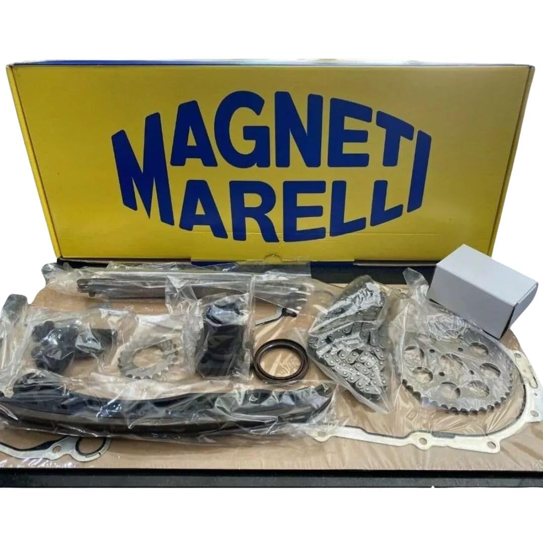 Magneti Marelli Steuerkettensatz für ALFA ROMEO CHEVROLET CITROËN – 120 Glieder, Simplex Kette, geschlossen, mit Schrauben und Dichtung