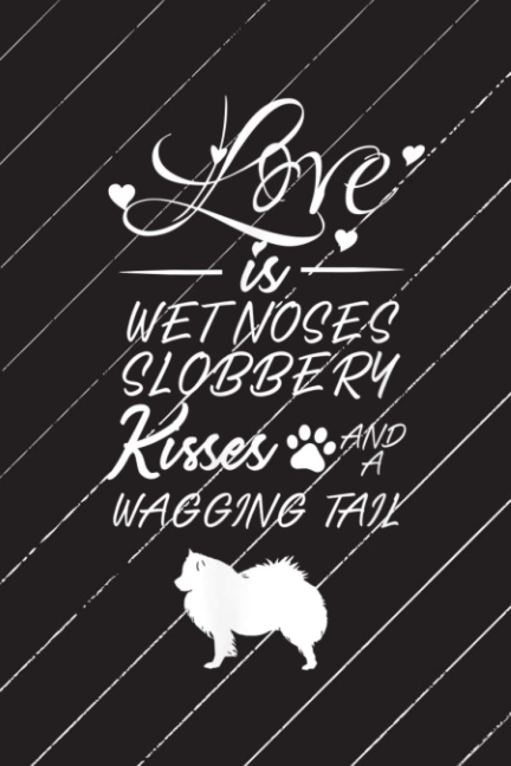 Hexagonal Graph Paper - American Eskimo Dog Love My Dog Saying Quotes