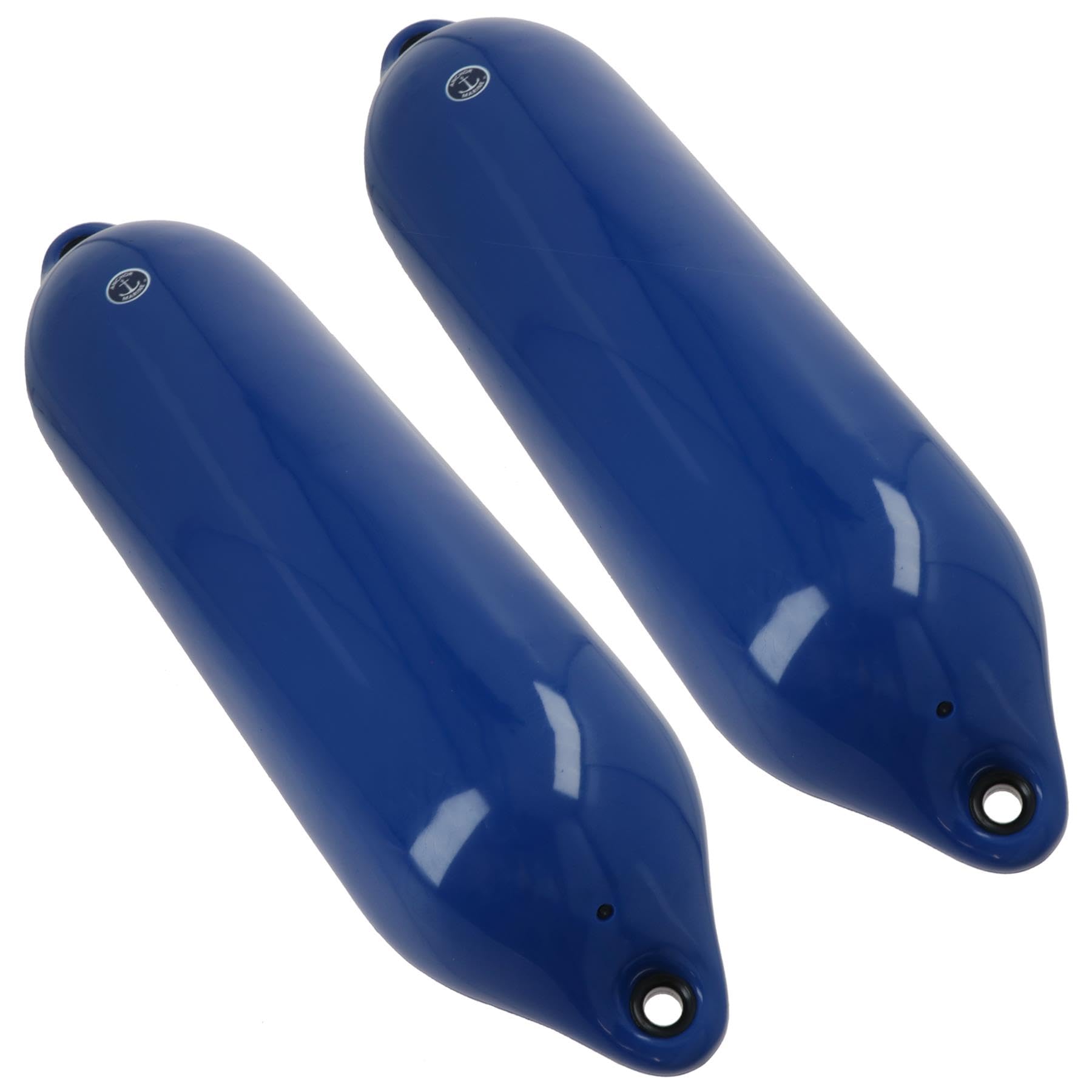Boat Fender Blue Anchor Marine 2pk 20cm x 80cm Yacht Bumper Mooring Buoy
