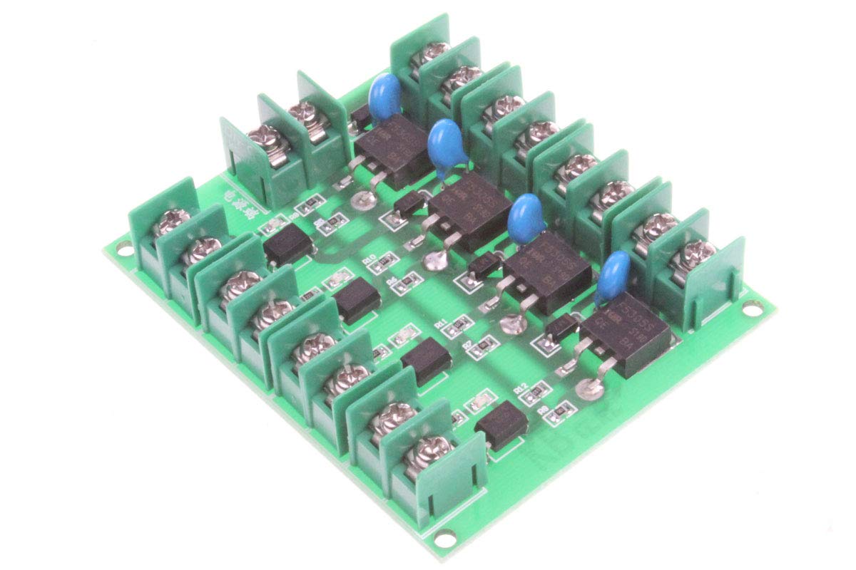 NOYITO DC Control 4-Channel FET Module MOS Electronic Switch Control Board Output Controlled Voltage 5V-36V 5A Input Output Completely Isolated